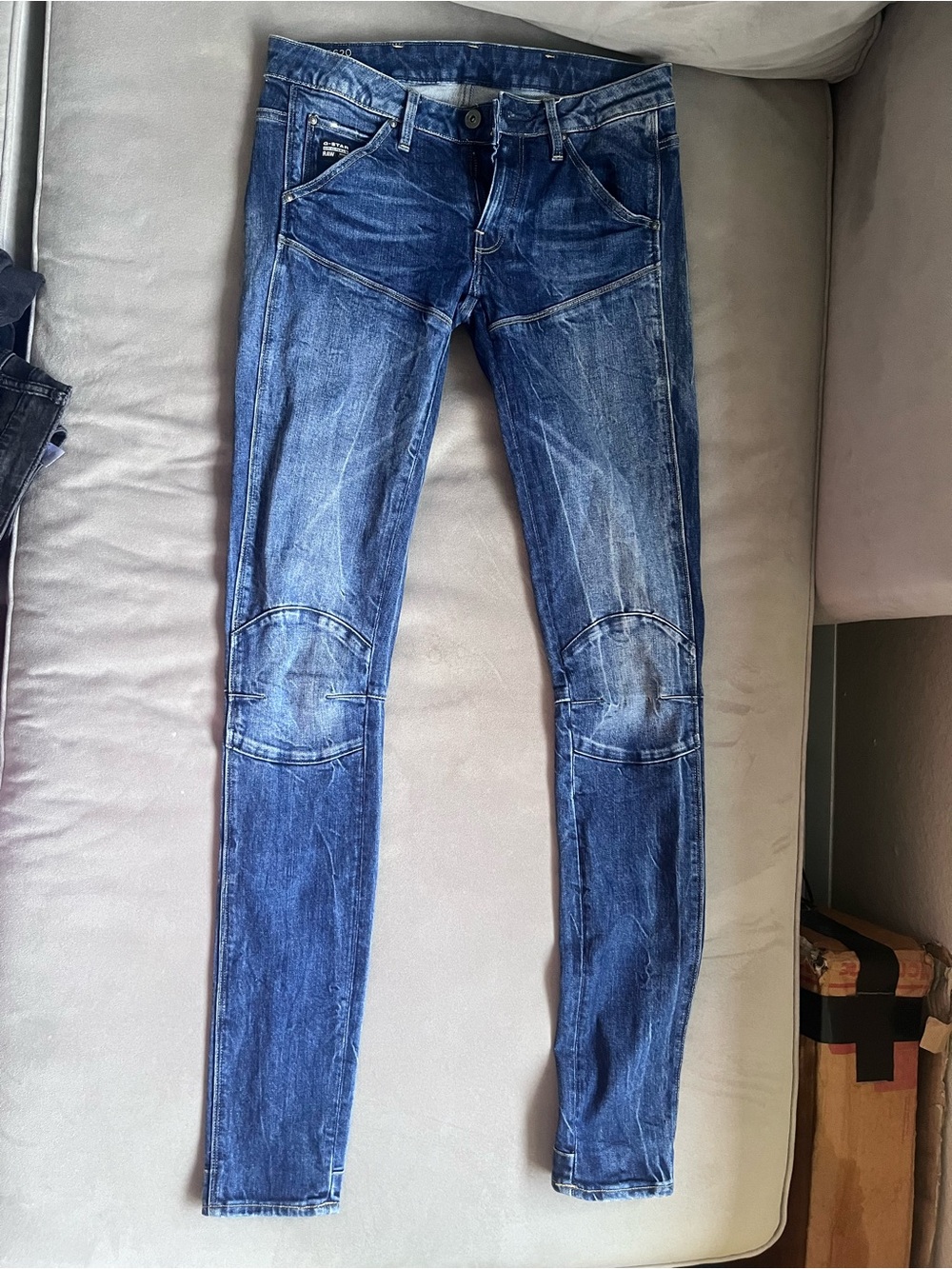 G-Star Skinny Jeans in Faded Indigo Blue